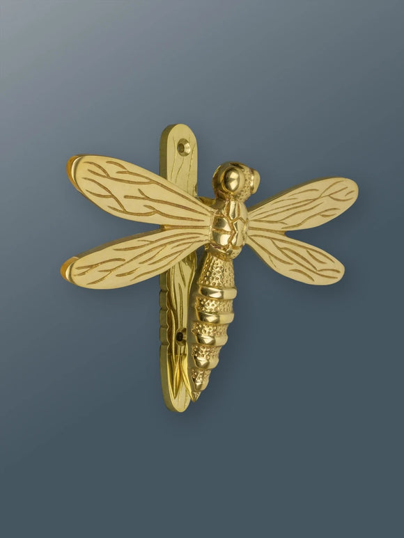 Brass Dragonfly door knocker